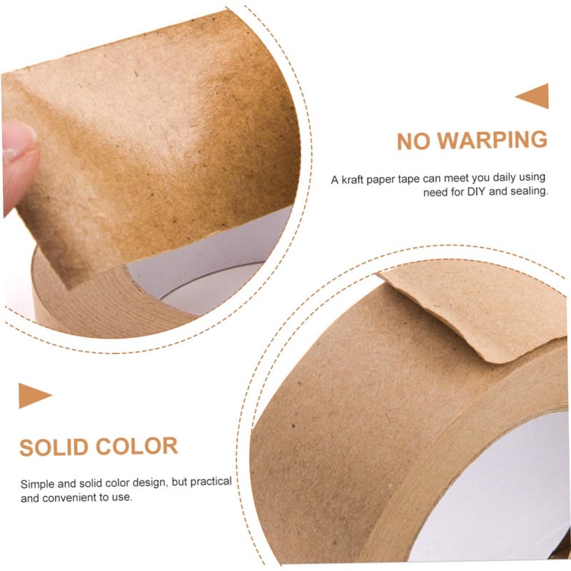 Kraft Paper Tape 2 Rolls Water Activated Self Adhesive For Packing Boxes - Image 3